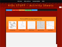 Tablet Screenshot of kids.allfree-stuff.com